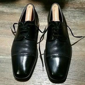 Mezlan Men's Cap Toe Shoes Black 9 M